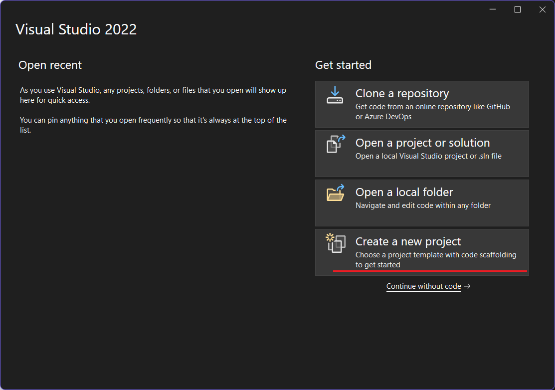 Criando projeto em Python em Visual Studio