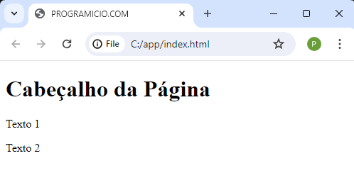 Adicionando um elemento à página web em JavaScript usando o método insertBefore