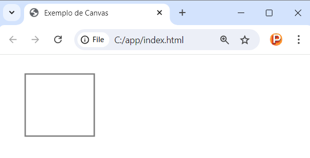 Desenhando retângulo no canvas em JavaScript