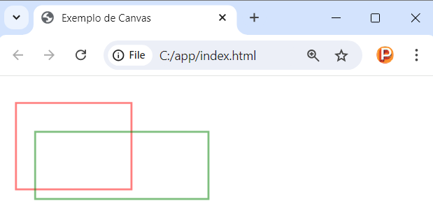 Desenhando retângulos no canvas em JavaScript