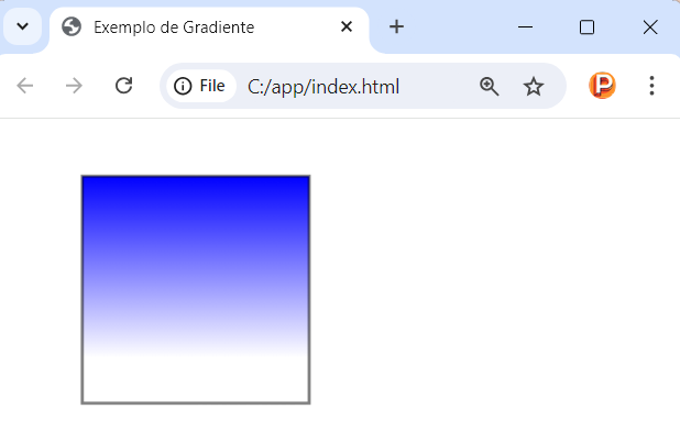 Gradiente linear horizontal no canvas em JavaScript