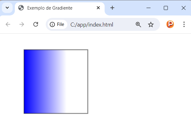 Gradiente linear vertical no canvas em JavaScript