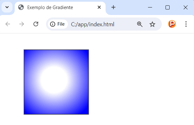 Gradiente radial no canvas em JavaScript