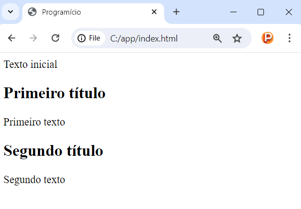 Execução do código JavaScript