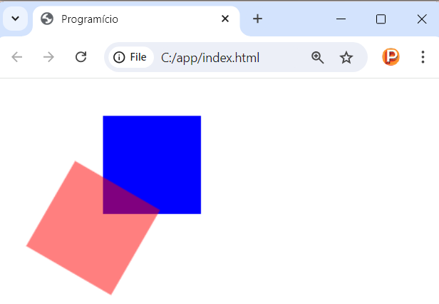 Transformações compostas no canvas em JavaScript