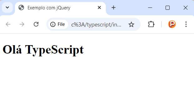 jQuery e TypeScript