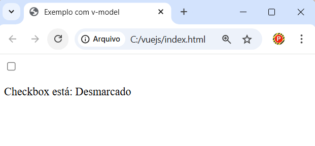 Manipulando Checkbox com v-model em Vue.js