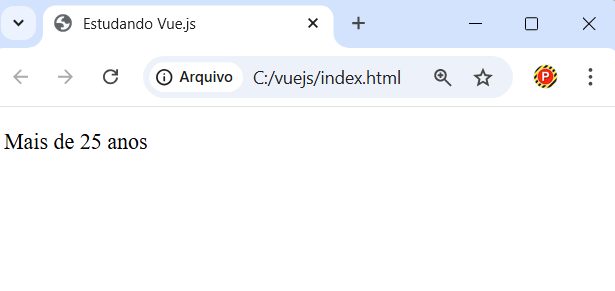 Exemplo de interpolação com expressões em Vue.js